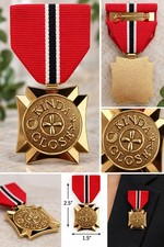 Kinda Close Novelty Gold Tone Medal Pin Ribbon picture