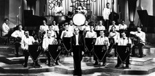 English bandleader Bert Ambrose posed his orchestra 1940 Ambrose b- Old Photo picture