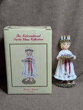 International Santa Claus Collection 1999 Saint Lucia Sweden Figurine Mint inBOX picture