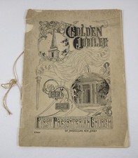 1898 First Presbyterian Church of Manasquan NJ Golden Jubilee Program 1848-1898 picture