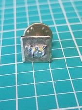 Vtg Freemason Masonic Shriner Logo Gold Tone Lapel Pin picture