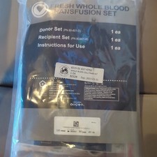 Prepper/Apocalypse Combat Medical Systems Fresh Whole Blood Transfusion Set picture