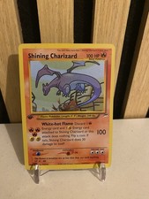 Pokémon TCG Shining Charizard Neo Destiny Holo Card Unlimited Rare 107/105 picture
