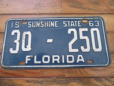1963 Florida license plate, Hillsborough county, Antique Auto, YOM picture