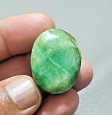 Gorgeous A+ Green Brazilian Emerald Oval Shape Loose Gemstone Jewelry 80.15 Crt picture
