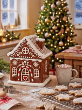 Merry Moments Gingerbread House Cookie Jar Christmas 2026 New ALDI picture