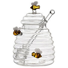 Honey Jar Glass Honey Pot Glass Honey Jar With Dipper Transparent Glass gorgeous picture