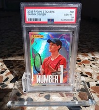 ⭐POP1⭐ PSA 10 Panini JANNIK SINNER OFFICIAL Sticker 2025 Number 1 #88 picture