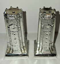 Vintage The Singing Tower Metal Salt & Pepper Shakers Bok Gardens Florida Japan picture