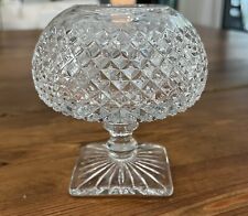 vintage mid century Westmoreland English Hobnail Clear Ivy Ball Pedestal Vase 5