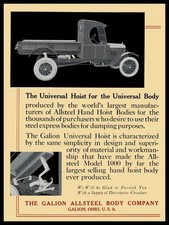 1925 Galion OhiO Iron Works Truck Hoist NEW METAL SIGN: 9x12