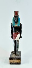 Incredible Rare Piece Standing Seth Statue God of Desert in Ancient Egypt picture