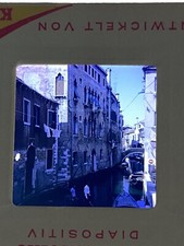 Venice Italy Canal Vtg 35mm Color Photo Slide July 1968 picture