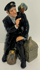 Vintage Royal Doulton Figurine Shore Leave HN 2254 Sailor with Parrot & Birdcage picture