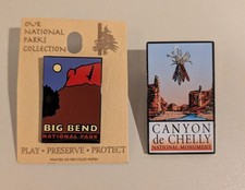 Big Bend National Park, Canyon de Chelly National Monument Enamel Hat Lapel Pins picture