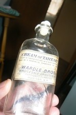 EXT RARE 1860S Labelled Druggist Wardel Bros Physicians Supplies Hudson, N.Y . picture