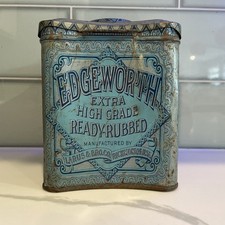 Antique Edgeworth Extra High Grade Ready-Rubbed Tobacco Tin Blue Larus & Bro Co picture