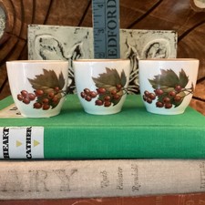 Royal Worcester EGG CUPS Set of 3 Berries England VERY RARE picture