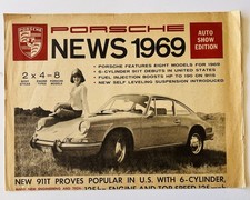 1969 Porsche News Auto Show Edition Newspaper Brochure 911T Daytona Racing 911 picture
