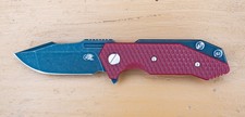Hinderer Half Track Battle Black Harpoon Spanto S45N (Red G10) - Triway Pivot picture