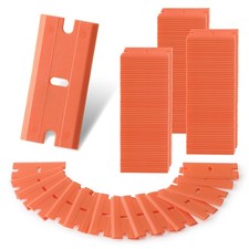 WORKPRO 200 Pack Plastic Razor Blades, Double 1 Count (Pack of 200), Orange  picture