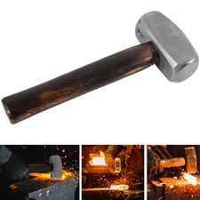 3lb Blacksmith Hammer Bladesmith Forge Drilling Hammer Making Metal Forging Tool picture