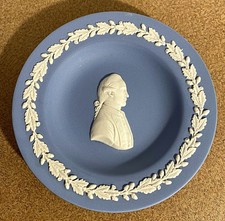 Wedgwood Blue Jasperware CAPTAIN JAMES COOK Trinket Pin Dish 4.25
