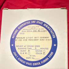 NASA 16mm Film Reel Spacelab Flight Unit Ceremony KSC VP Bush Visit 1982 picture
