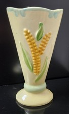 VTG Shawnee Art Pottery Large Wheat Vase 8.75
