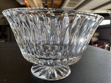 American Brilliant Period Clear Cut Crystal Glass Serving Bowl Dish 10x8x7