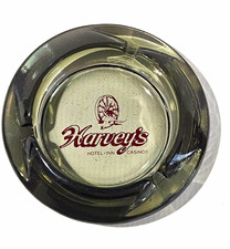 Vintage Imfamous Harvey Lake Tahoe Casino  Ashtray 1980 boming History Piece picture