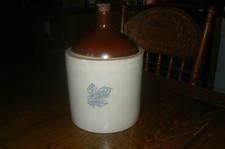 RARE 1906 Western Stoneware Co.1 Gallon Jug, COBALT Maple Leaf Logo, Monmouth IL picture