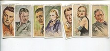 1934 JOHN PLAYER & SONS FILM STARS 1ST SERIES 50 TOBACCO CARD SET picture