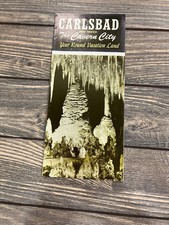 Vintage Carlsbad NM Caverns City Travel Brochure Pamphlet New Mexico Tourism picture