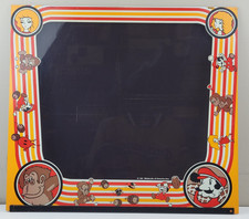 Original 1981 Nintendo Donkey Kong Arcade Monitor Plexiglass Art Bezel Panel picture