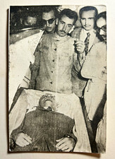 1951 Fidel Castro Eduardo Chibas Open Casket Funeral Cuba Historic Photo picture