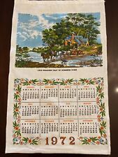 1972 Linen tea towel calendar, The Nearest Way in Summer Time, 17