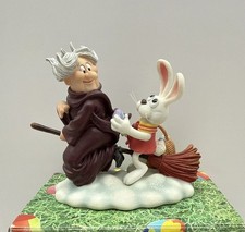 Enesco Peter Cottontail W/ Esmeralda “Nobody Thinks To Treat Trickster” 2000 picture