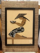 Ransu House of Ran Su Vintage Mid Century Wall Art 'Oriental Servant Boy' picture