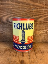 Antique Original Richfeild Pennsylvania One Quart Oil Can picture