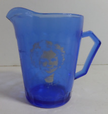Shirley Temple blue pitcher vintage picture