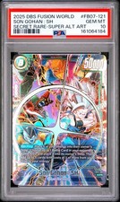2025 DBS Fusion World Son Gohan: SH FB07-121 Secret Rare-Super Alt Art PSA 10 picture
