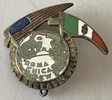1933 Rome Chicago New York Twenties Balbo Decennial Air Cruise Badge picture
