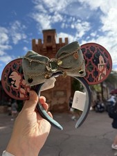 2026 Disney Parks Epcot Morocco Princess Jasmine Aladdin Headband Bow Ears NEW picture