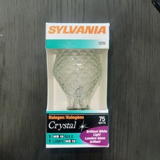 Sylvania Crystal MB19 Bulb 50W 120V Capsylite Clear Lamp NOS picture