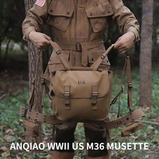 US WW2 M36 Musette Field Bag 100% Cotton Canvas picture
