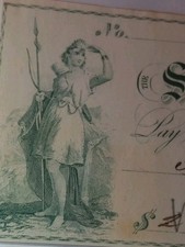 SLING's 🪙 Vintage 1869 THE Second NATIONAL BANK - SCRANTON Pennsylvania CHECK picture
