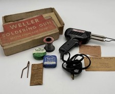 Vintage Weller 8250A Soldering Gun Kit 250W 120V Original Box 1953 Tested Works picture
