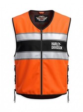 Harley-Davidson Orange Hi-Vis Reflective Safety Vest picture
