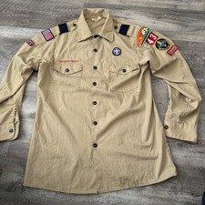 Vtg Boy Scouts Of America Shirt Mens Medium Cleveland OH Webelos Leader USA Made picture